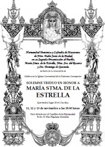 Cartel Triduo Virgen 2011