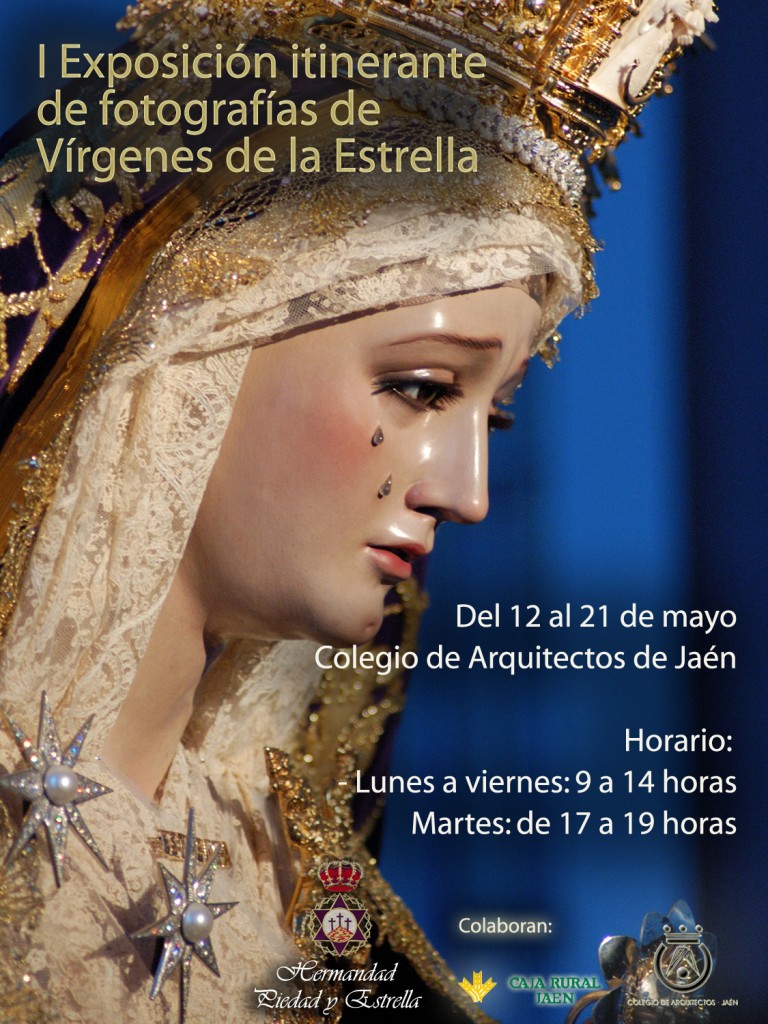 Cartel de la exposición fotográfica de Vírgenes de la Estrella
